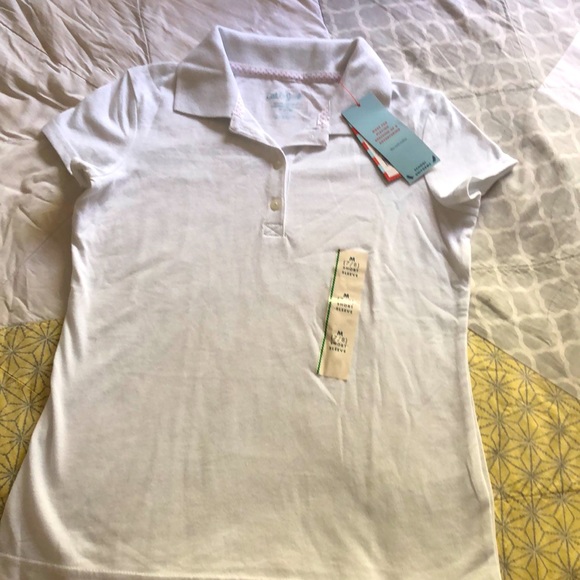 NWT girls white polo - uniform - Picture 1 of 2